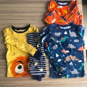 Boy pajama lot, 7 pairs